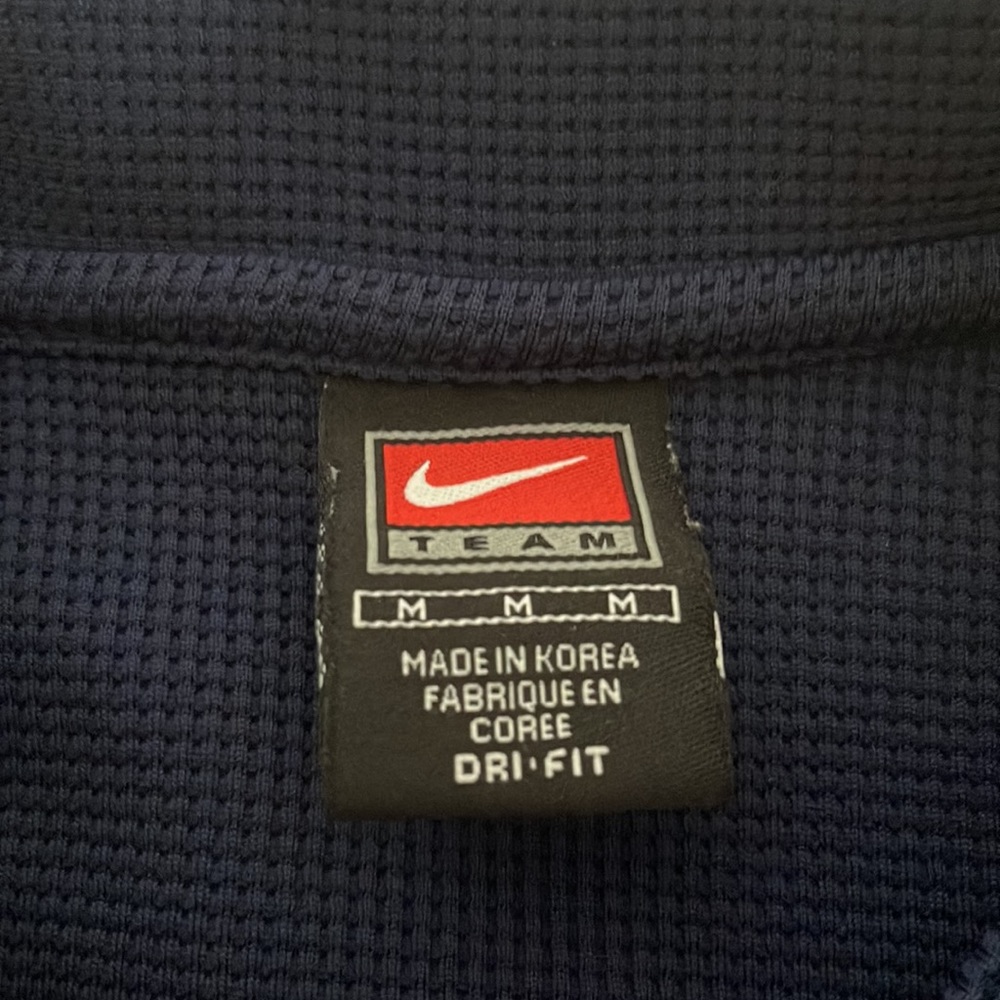 Men’s NIKE Gonzaga University Cross Country Short Sleeve Collared Shirt Navy - Picture 6 of 6